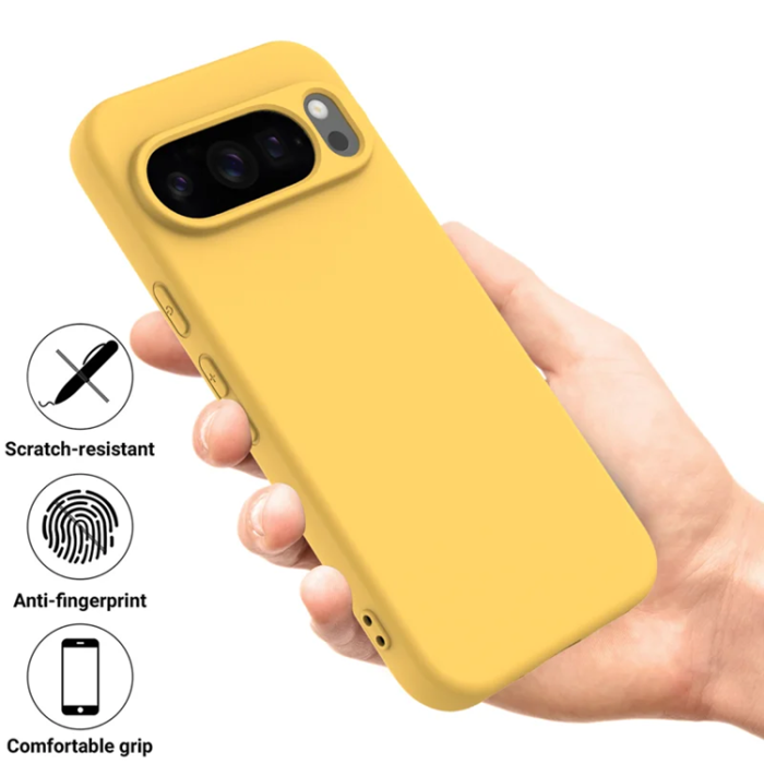 A-One Brand - Google Pixel 10 Pro Mobilskal Liquid Silikon - Gul 