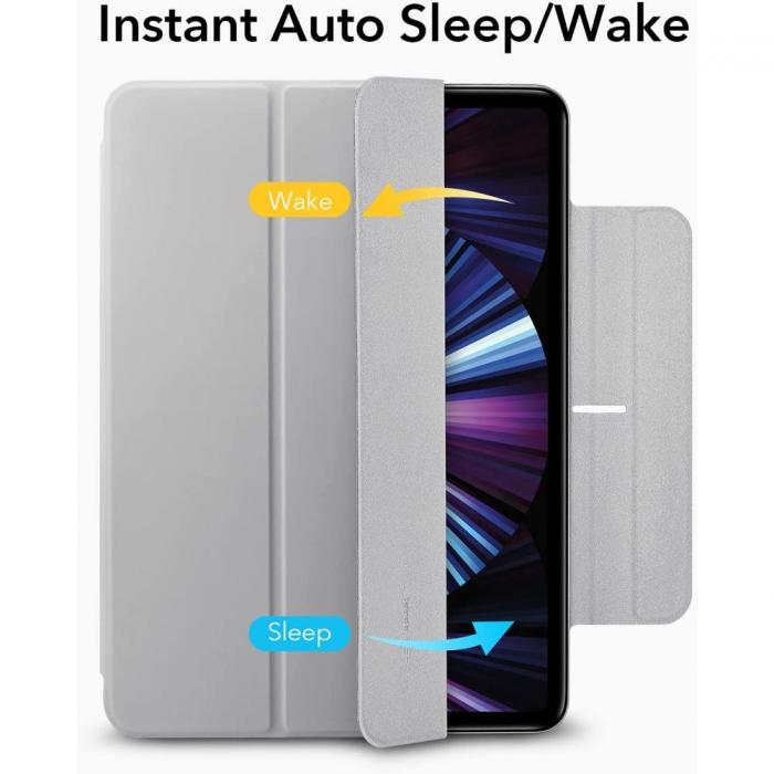ESR - ESR iPad Pro 11 2018/2020/2021 Fodral Rebound Magnetic - Silver Grå