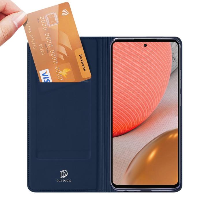 Dux Ducis - Dux Ducis SkinPro Plånboksfodral Galaxy A72 - Blå