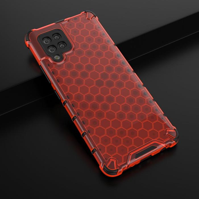 OEM - Honeycomb Armor Bumper Skal Galaxy A42 5g - Röd