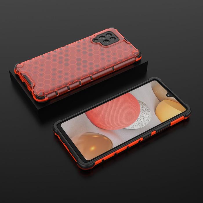 OEM - Honeycomb Armor Bumper Skal Galaxy A42 5g - Röd