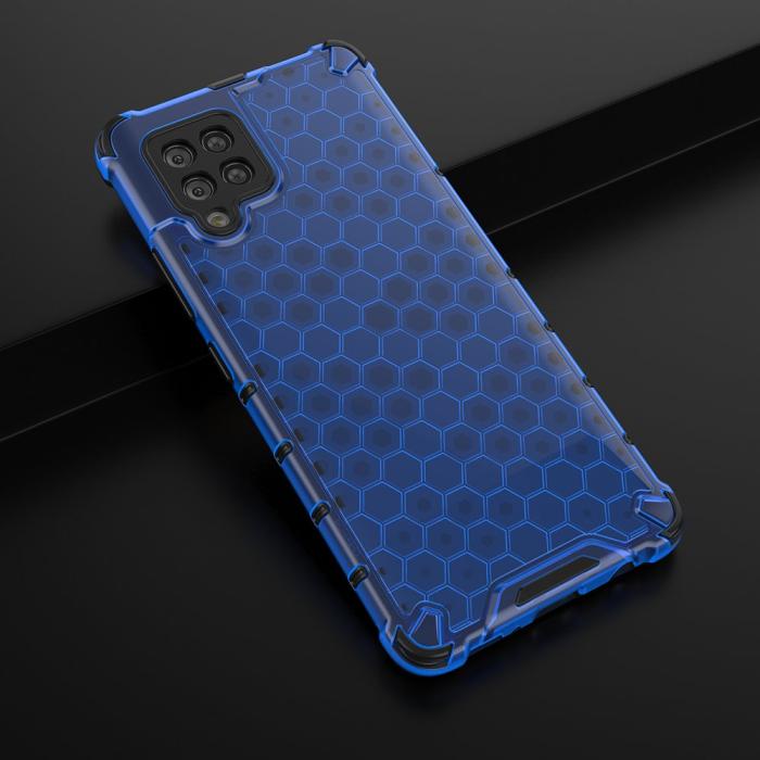 OEM - Honeycomb Armor Bumper Skal Galaxy A42 5g - Blå