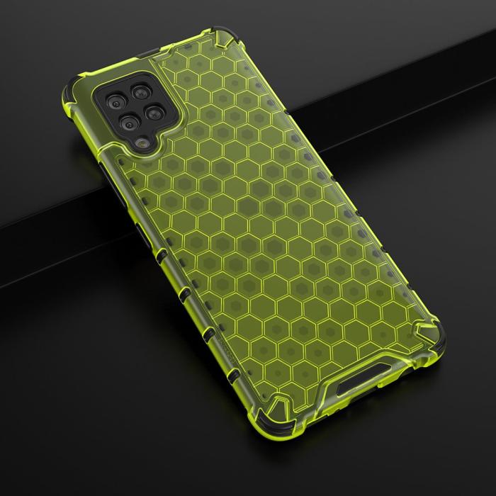 OEM - Honeycomb Armor Bumper Skal Galaxy A42 5g - Grön
