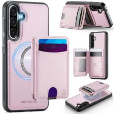 OEM - JEEHOOD Samsung Galaxy A56 5G Fodral KonstL&auml;der - Rosa
