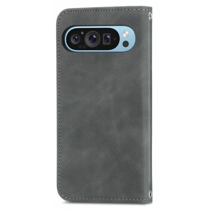 A-One Brand - Google Pixel 10/10 Pro Plånboksfodral Retro - Grå