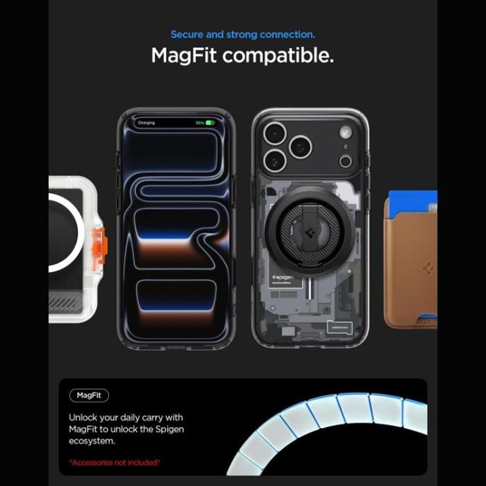 Spigen - Spigen Mobilskal För iPhone 18 Pro/17 Pro Magsafe Ultra Hybrid Zero One - Svart