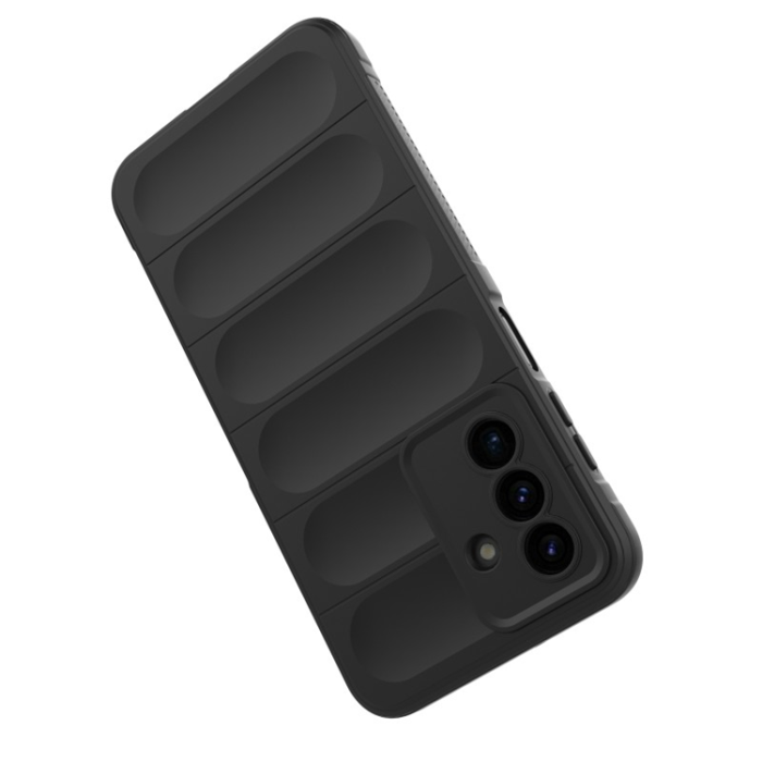 WANLONFENG - WANLONFENG Galaxy A17 Mobilskal med Härdat Glas HD - Svart