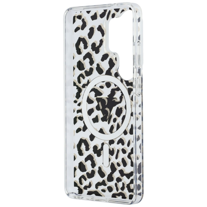 Guess - Guess Mobilskal För Galaxy S26 Ultra MagSafe IML Leopard Print Triangle