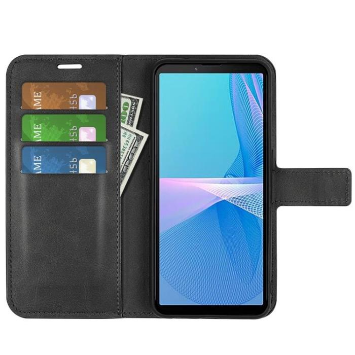 A-One Brand - Sony Xperia 10 IV Plånboksfodral Flip Folio - Svart