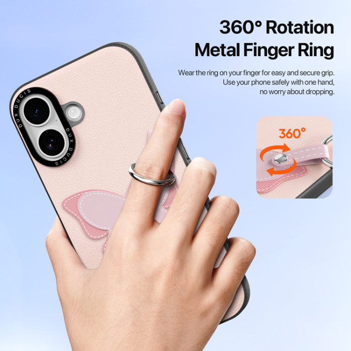 Dux Ducis - DUX DUCIS iPhone 17 Mobilskal med Fingerring/Rem Luvy Series