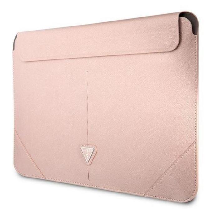 Guess - Guess Datorfodral 16'' Saffiano Triangle Logo - Rosa