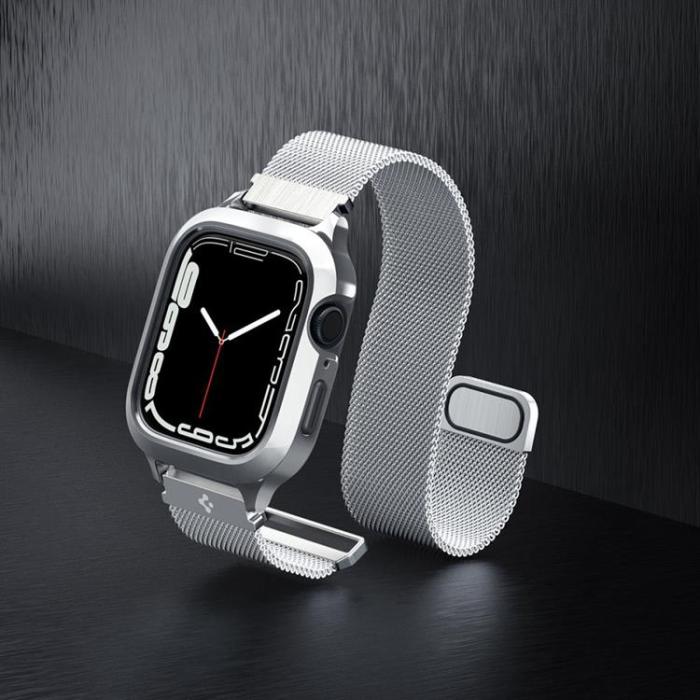 Spigen - Spigen Apple Watch 4/5/6/7/8/SE (44/45mm) Armband - Silver