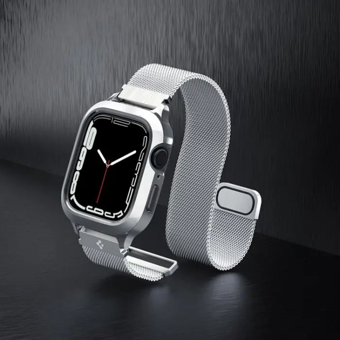 Spigen - Spigen Apple Watch 4/5/6/7/8/SE (44/45mm) Armband - Silver