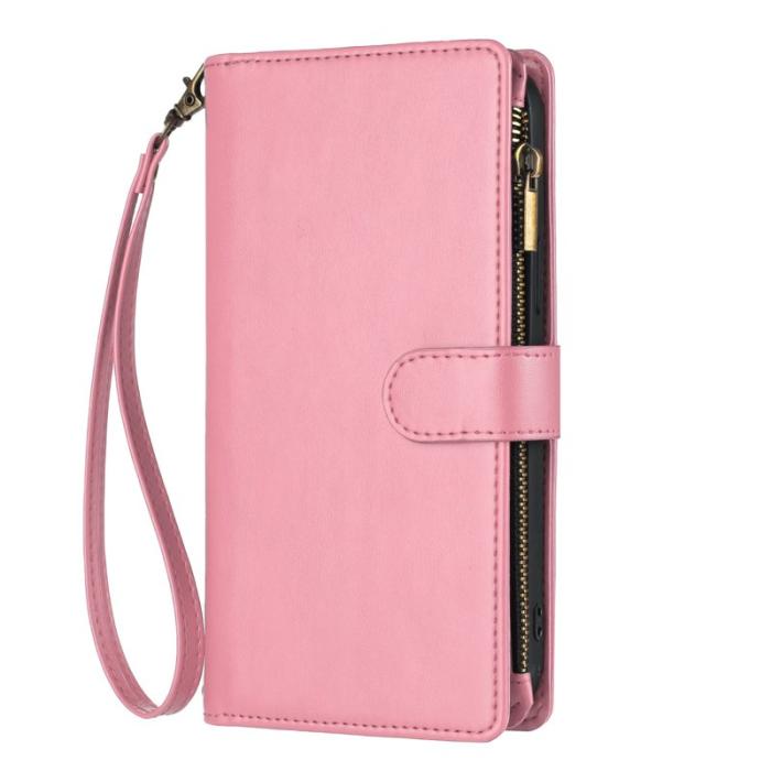 OEM - Samsung Galaxy A57 Plånboksfodral Konstläder Stöd Skydd - Rosa