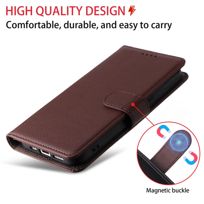 A-One Brand - iPhone 17 Pro Max Plånboksfodral RFID Blocking med Handledsrem