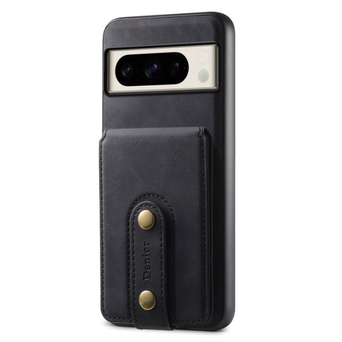 DENIOR - DENIOR D14 Google Pixel 8 Pro Magnetfodral Kortväska PC+TPU Svart