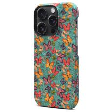 DENIOR - DENIOR iPhone 16 Pro Max Fodral M&ouml;nstertryckt KonstL&auml;der + PC - Bl&aring;