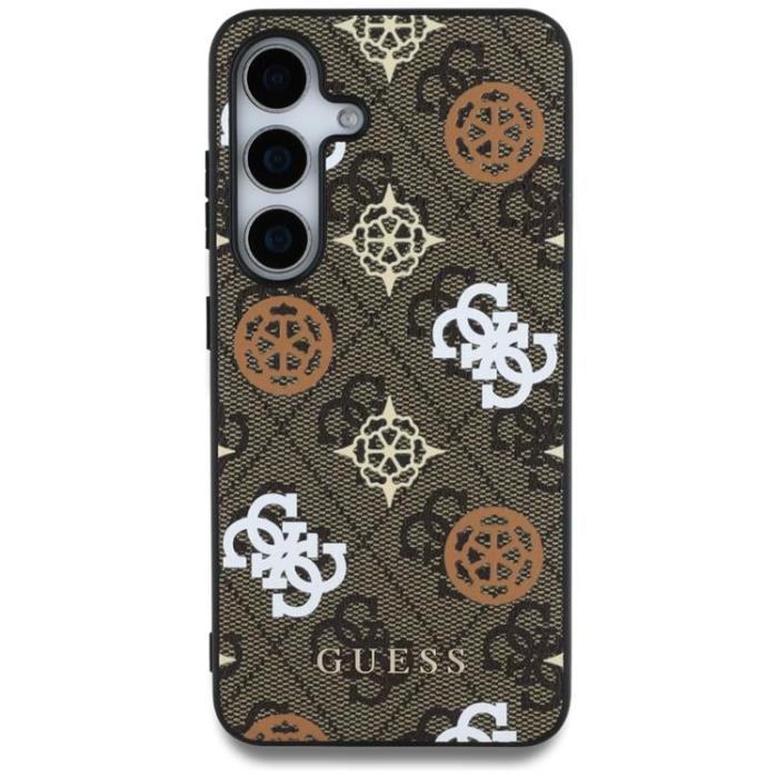 Guess - Guess Galaxy S25 Mobilskal MagSafe 4G Printed Colored Peony - Brun