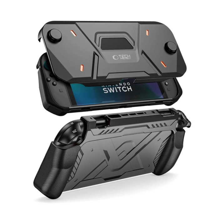 Tech-Protect - Tech Protect Nintendo Switch 2 Fodral Carbonox - Svart