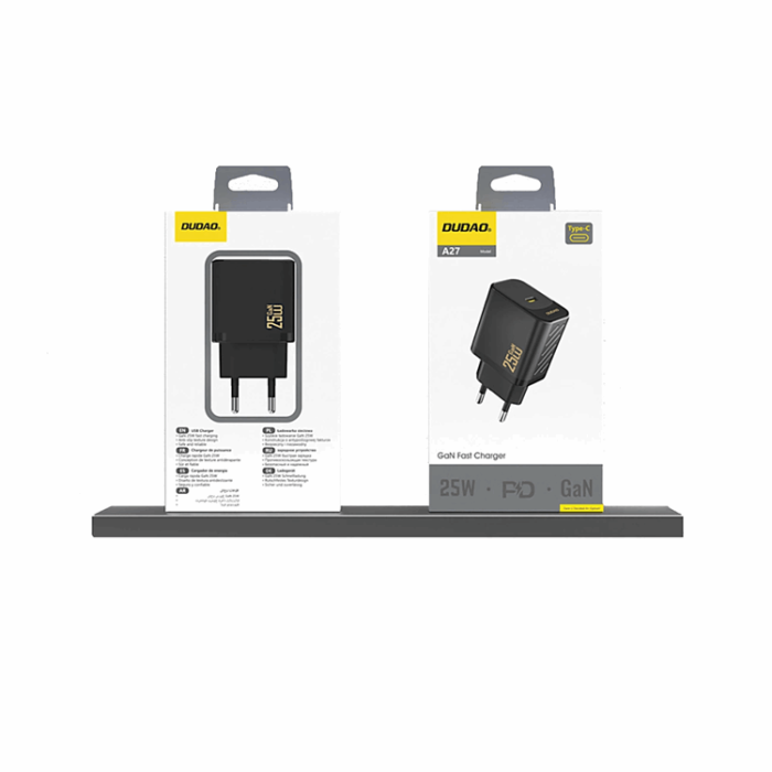 Dudao - Dudao Snabbladdare 25W A27S GaN USB-A - Svart