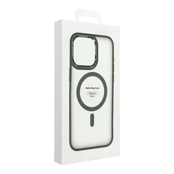 OEM - iPhone 15 Plus Mobilskal Magsafe Matte - Grön