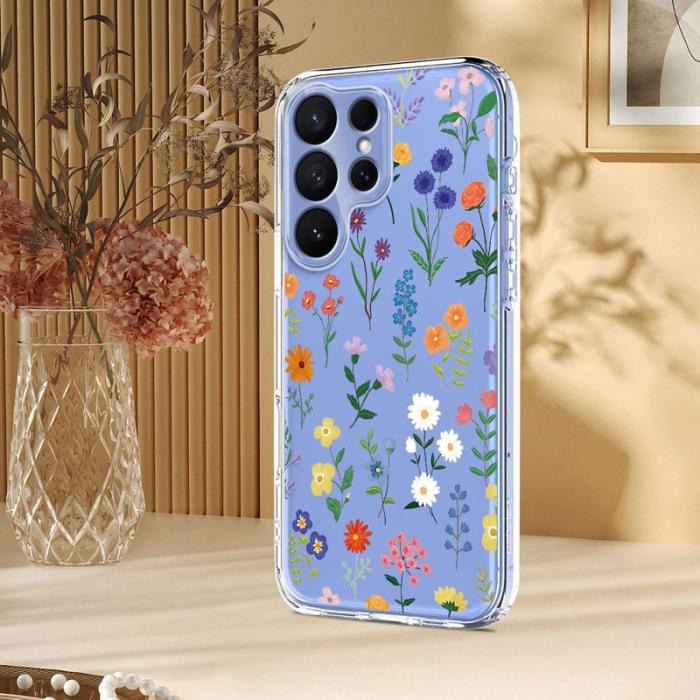 OEM - Mobilskal till Samsung Galaxy S26 Ultra TPU Blommönster - Prästkragar