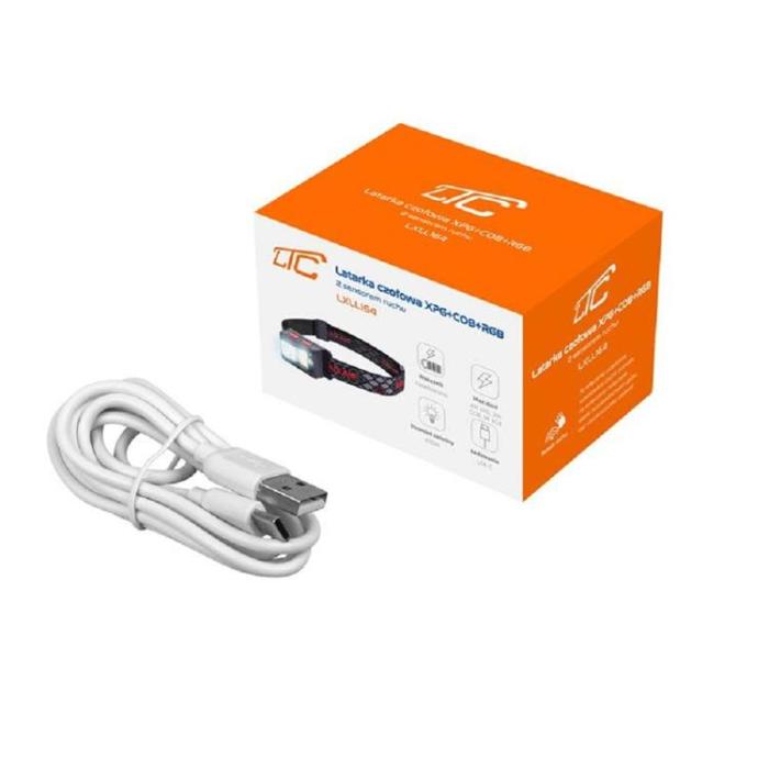 LTC - LTC LED Pannlampa XPG 4W + COB 2W + RGB 1W Rörelsesensor 1200mAh