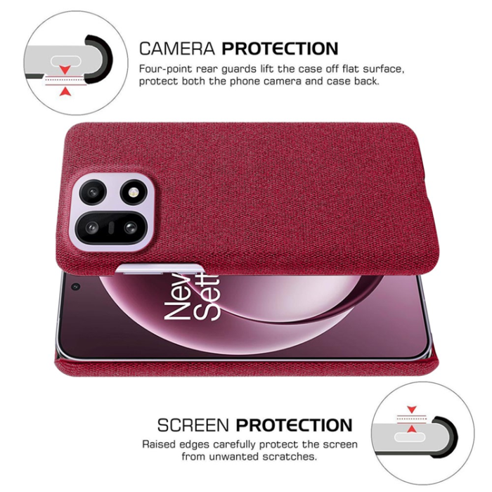 A-One Brand - OnePlus 15 5G Mobilskal Cloth Texture Anti-Scratch