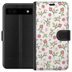 iSecrets - Pl&aring;nboksfodral till Google Pixel 6a med Blommigt
