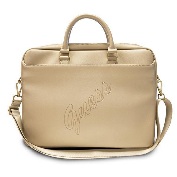 Guess Saffiano Script Väska Notebook 16 - Guld | 2353 | AlltMobil