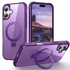 A-One Brand - iPhone 17 Mobilskal MagSafe TPU+PC Kickstand - Lila