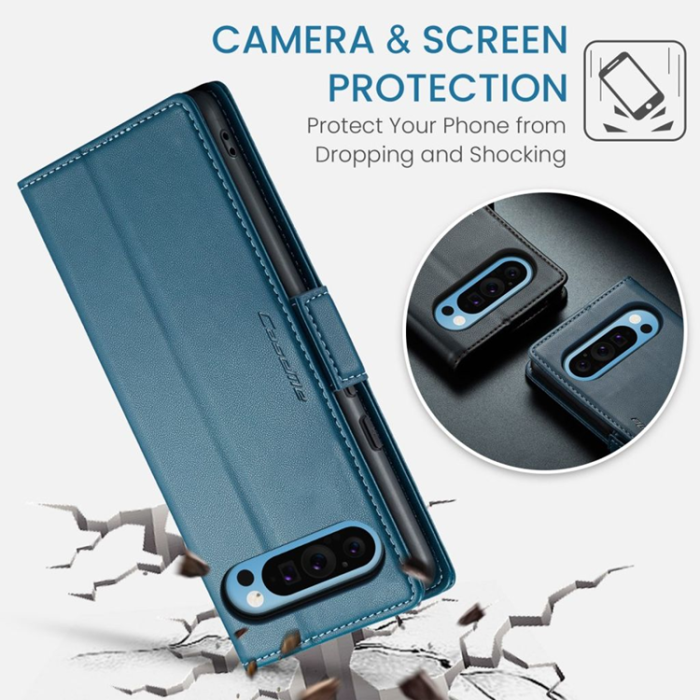 Caseme - Caseme Google Pixel 9 Pro XL Plånboksfodral 023 - Blå