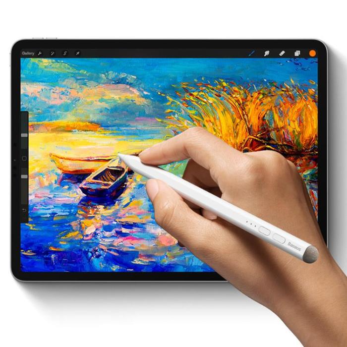 UTGATT1 - Baseus Stylus Penna För iPad/iPad Pro/iPad Air - Vit