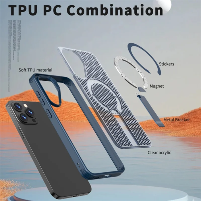 A-One Brand - Mobilskal till Galaxy A26 5G Magsafe Grid Texture