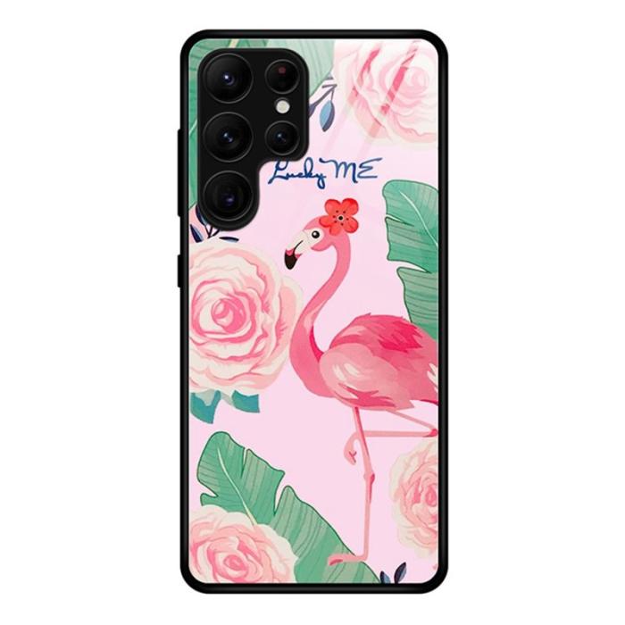 OEM - Mobilskal för Samsung Galaxy S26 Ultra Härdat glas + PC + TPU - Fågel