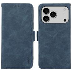 ABEEL - ABEEL Mobilskal till iPhone 17 Pro KonstL&auml;der Folio St&auml;ll Bl&aring;