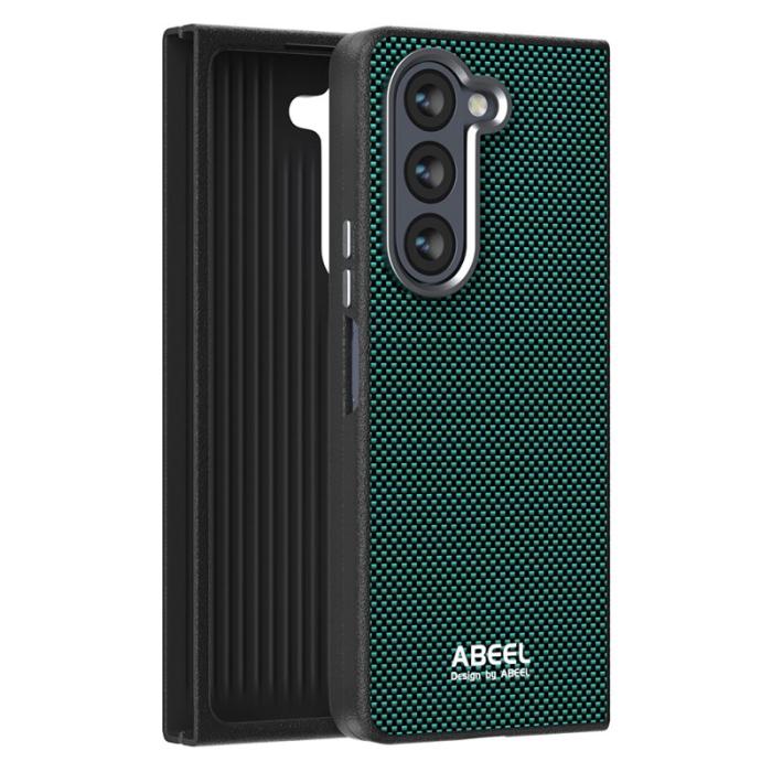 ABEEL - ABEEL Samsung Galaxy Z Fold5 Fodral MagSafe Grön