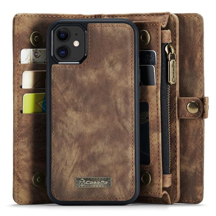 Caseme - CASEME 008 Series Mobilskal till iPhone 11 2-i-1 Magnetisk Brun