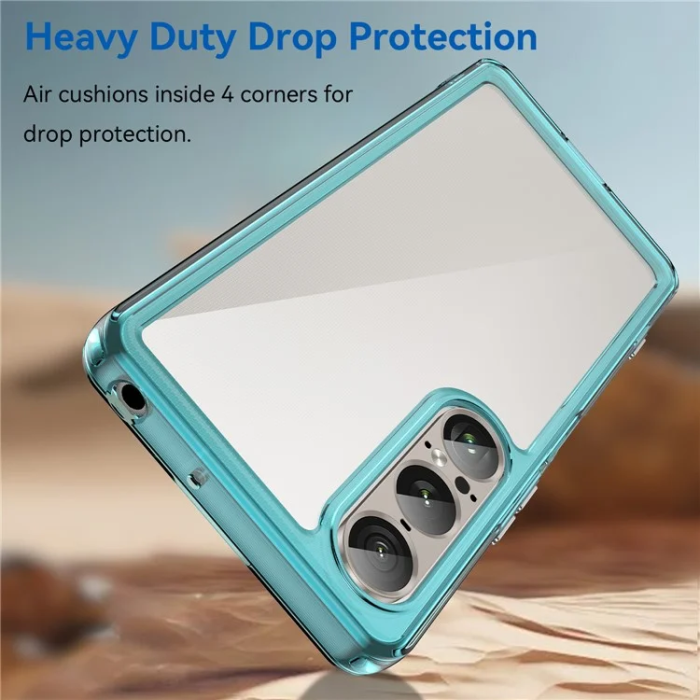 OEM - Sony Xperia 1 VII Mobilskal Acrylic TPU - Transparent Blå