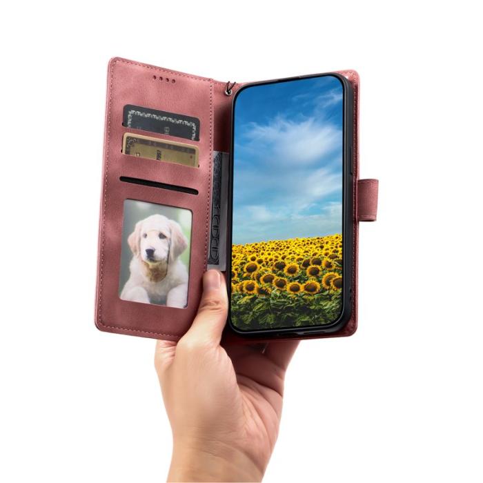 OEM - Samsung Galaxy S26 Plånboksfodral Imprinted Totem Konstläder - Roséguld
