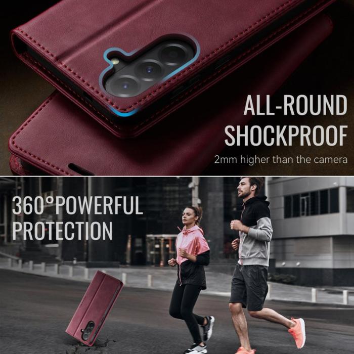 Caseme - CASEME 033 Samsung Galaxy A56 5G Fodral RFID-Skydd Röd