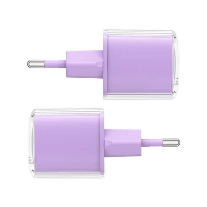 Acefast - Acefast Väggladdare USB-C 30W Med Display - Lila