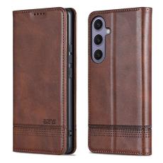AZNS - AZNS Samsung Galaxy A17 Pl&aring;nboksfodral Konstl&auml;der - Brun