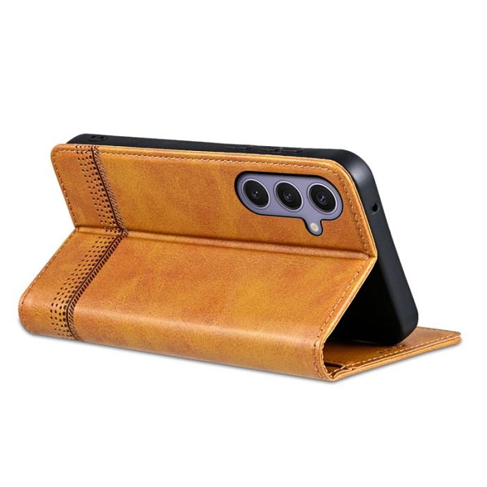 AZNS - AZNS Samsung Galaxy A17 Plånboksfodral Konstläder - Brun