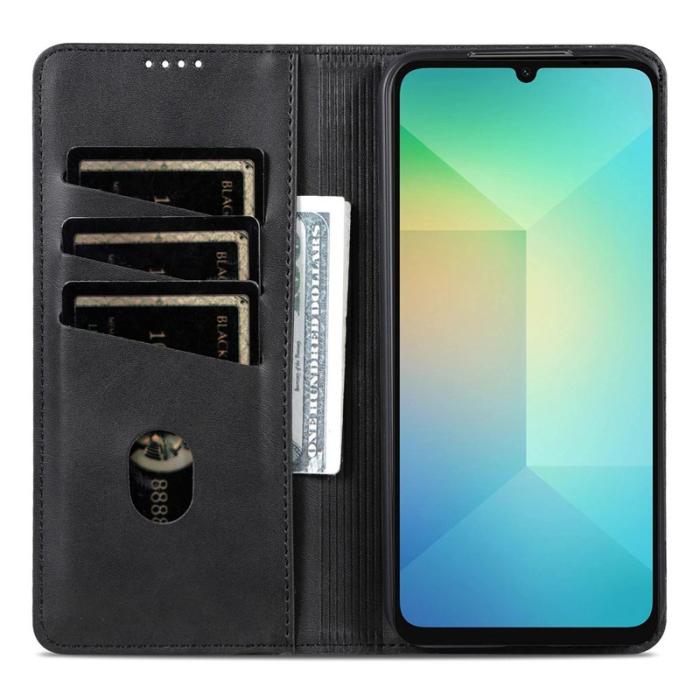 AZNS - AZNS Samsung Galaxy A17 Plånboksfodral Konstläder - Svart