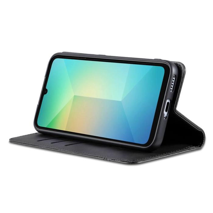AZNS - AZNS Samsung Galaxy A17 Plånboksfodral Konstläder - Svart