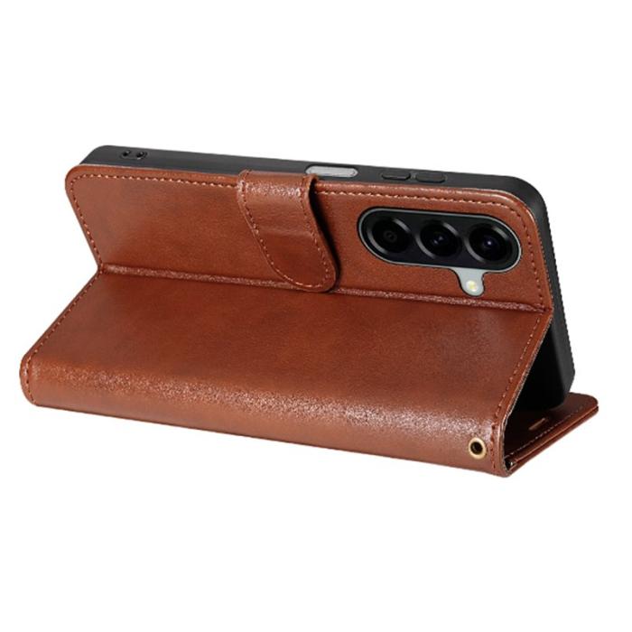 AZNS - AZNS Samsung Galaxy A17 Plånboksfodral Anti-Scratch Konstläder - Brun