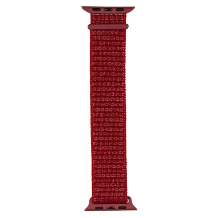 Beline - Beline Apple Watch (38/40/41mm) Armband Nylon - Röd