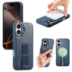 CASENEO - CASENEO iPhone 16 Plus Fodral - Magnetiskt KonstL&auml;der - Bl&aring;
