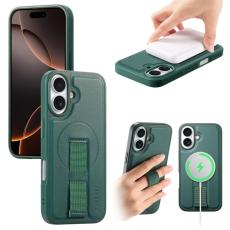 CASENEO - CASENEO iPhone 16 Plus Fodral - Magnetiskt KonstL&auml;der - Gr&ouml;n